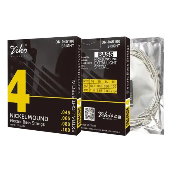 ZIKO Nickel-Plated Bass Guitar Strings 4-6 Strings - Image 3