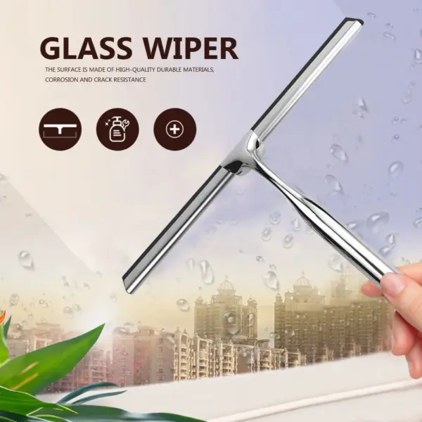Stainless Steel Glass Wiper Cleaning Tool - Image 2