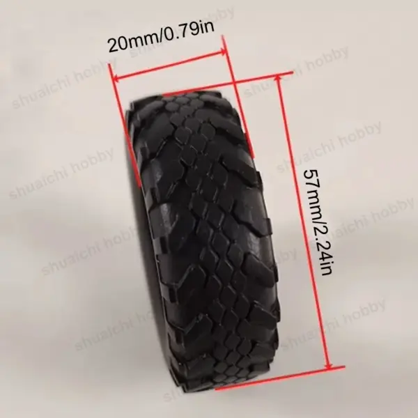 8PCS Rubber Tires for Model Ship and Boat - Image 4