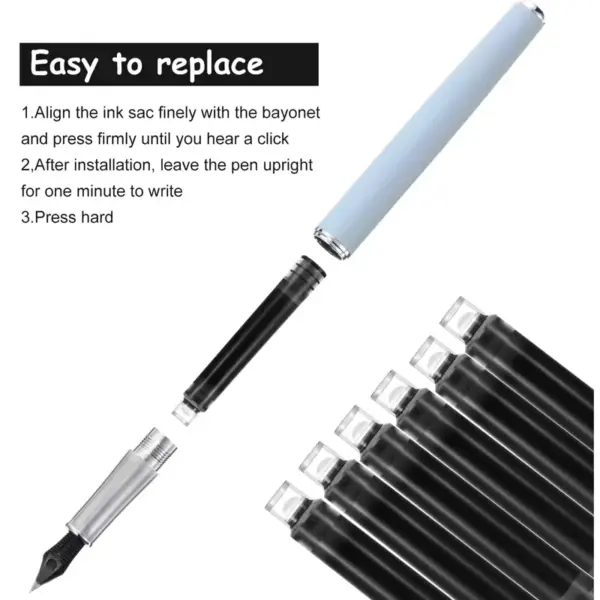 50/100pcs Fountain Pen Ink Cartridges Set of 2.6/3.4 mm - Image 5