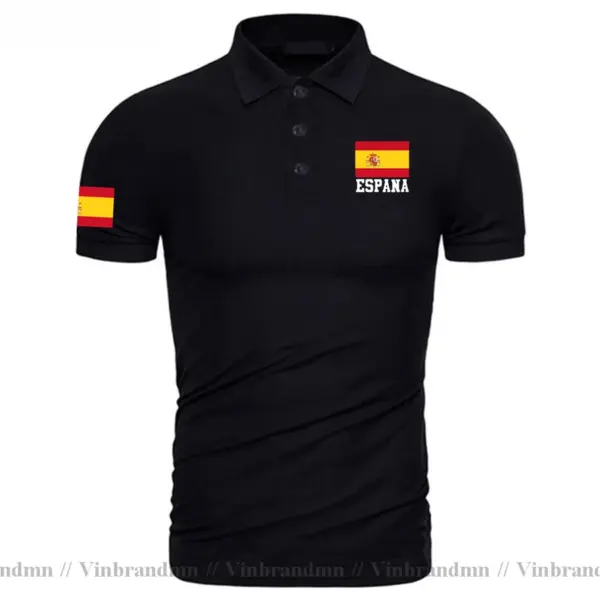 Spain Flag Polo Shirt for Men - Image 13