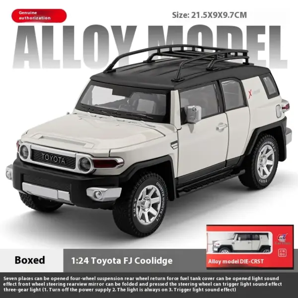 1:24 Toyota FJ Cruiser Diecast Model Car - Image 7