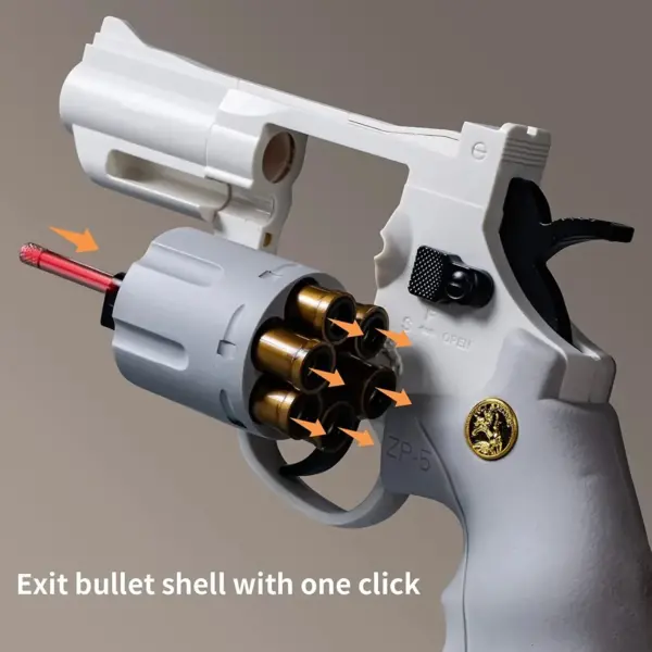 Mechanical Continuous Firing Toy Gun ZP5 357 Revolver - Image 2