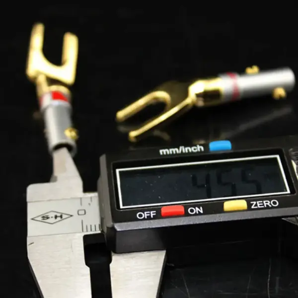 Gold Plated Y U Shape Banana Plug Connector - Image 6