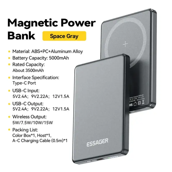 Essager Wireless Power Bank 20W 5000mAh - Image 7