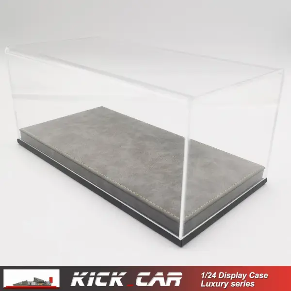 1/24 Model Car Display Case with Leather Base - Image 13