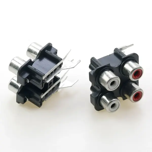 2/4 Hole RCA Female Stereo Socket Connector for Audio Video - Image 5