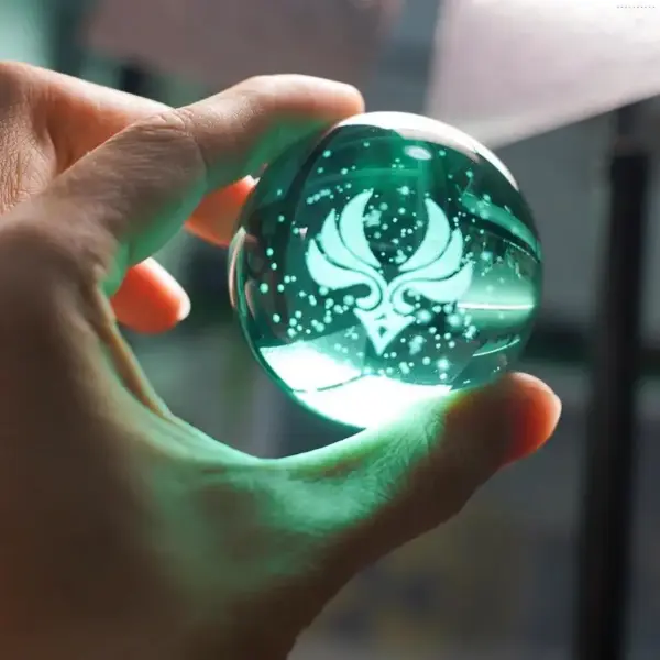 Genshin Impact 4cm Crystal Ball Night Light - Image 2