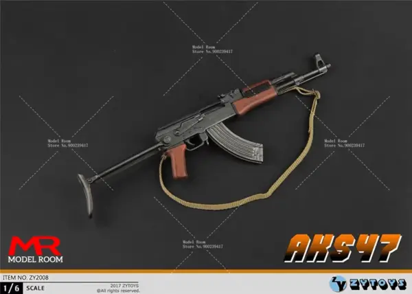 1/6 Scale AK47 Model Rifle for Action Figures - Image 2