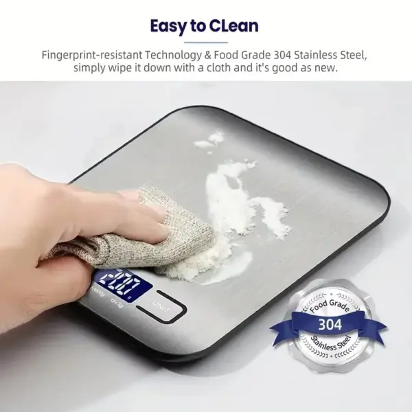 Xiaomi Digital Kitchen Scale Stainless Steel 5kg - Image 2