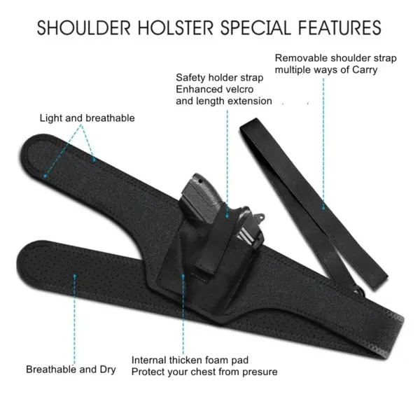 Unisex Canvas Tactical Waist Holster Belt - Image 6
