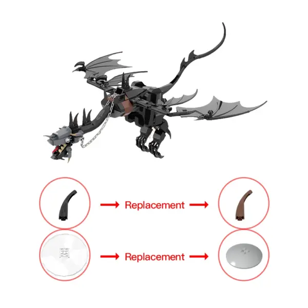 The Fell Beast MOC LEGO-Compatible Building Block Model - Image 4