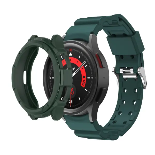 Silicone Strap and Screen Cover for Samsung Galaxy Watch 6 Classic - Image 8