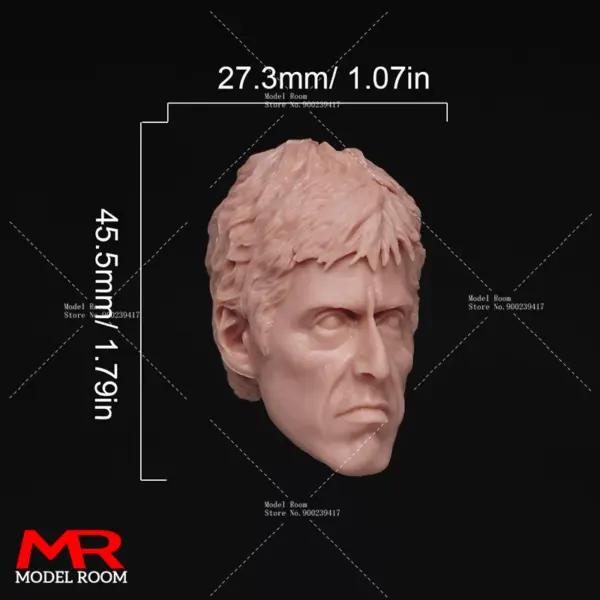 Unpainted 1/6 Leonardo Head Sculpt Model - Image 9