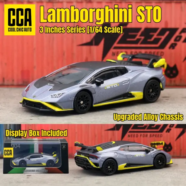 Diecast 1/64 Car Collection with Display Box - Image 13