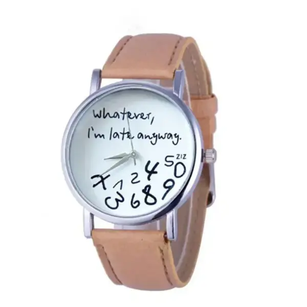 Geneva Ladies Belt Watch with Playful Message - Image 4