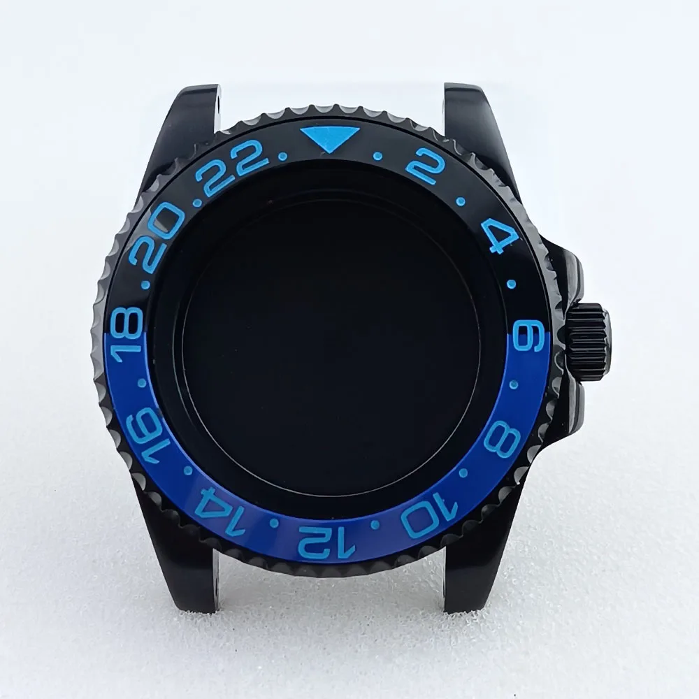 GMT Black Watch Case for NH34/NH35/NH36 Movements 45 GMT Black Watch Case for NH34/NH35/NH36 Movements - Image 45