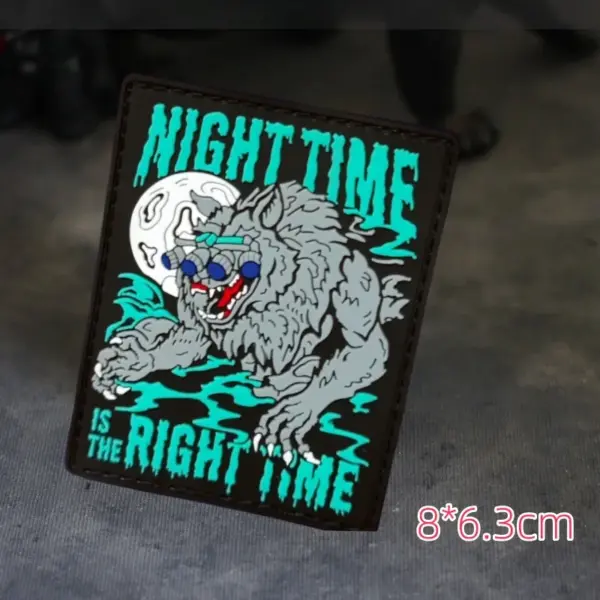 Night Time Wolf Tactical PVC Patch Kit - Image 5