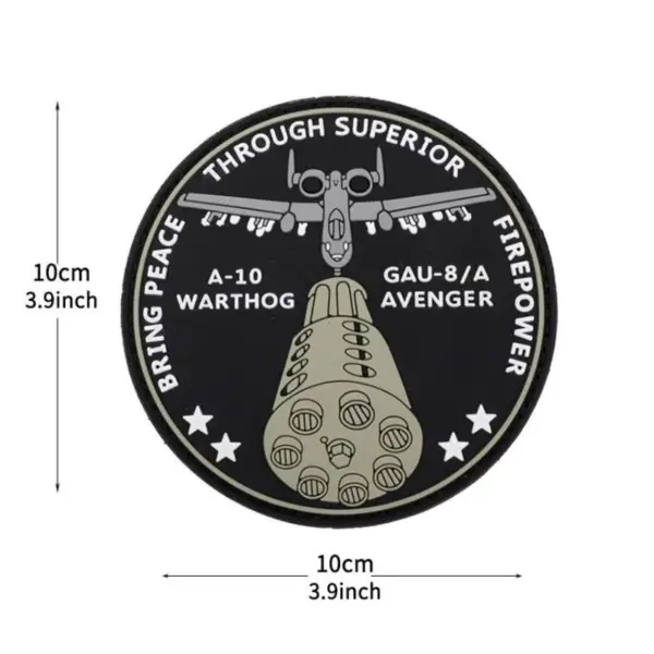 Glow-in-the-dark Helicopter PVC Morale Badge - Image 9
