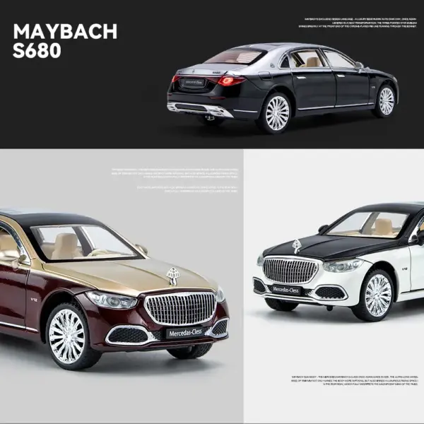 Mercedes Benz Maybach S680 Diecast Model Car - Image 5
