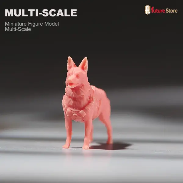 German Shepherd Search Dog Resin Miniature Figure Collection - Image 6