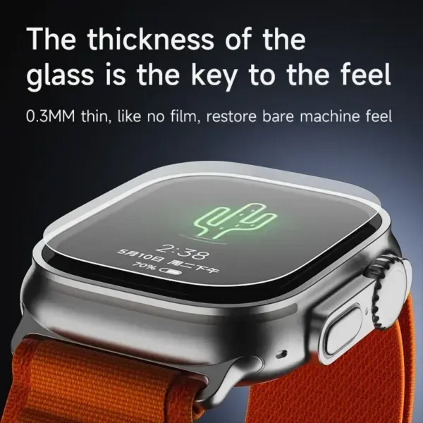 5-Pack 9H Tempered Glass Screen Protector for Apple Watch Ultra 2 49mm - Image 3