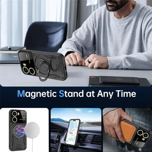 POCO X7 Pro 5G Magnetic Armor Case with Lens Protector - Image 4