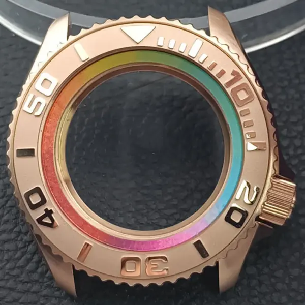 41.5mm Sapphire Crystal Watch Case for NH 35/36 Black Matte Finish - Image 33