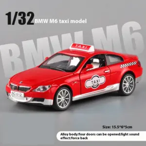 1:32 BMW M6 Taxi Diecast Metal Model 17 S482c076bec64425fa683593a60c2e789H