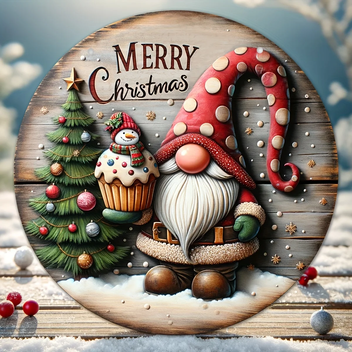 Christmas Wooden Holiday Sign 4 Christmas Wooden Holiday Sign - Image 4