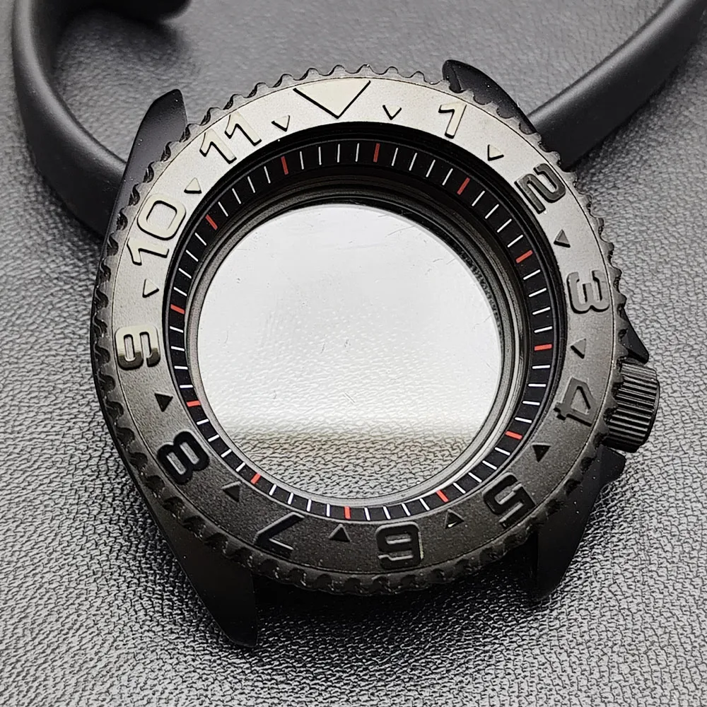 42mm Black Matte Watch Case for NH35 Movement 122 42mm Black Matte Watch Case for NH35 Movement - Image 122