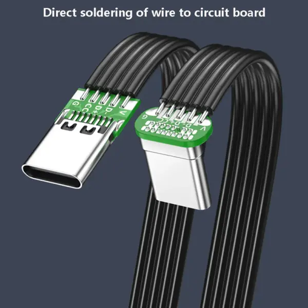 USB 3.1 Type-C Flat Right-Angle Cable 40K 60Hz - Image 3