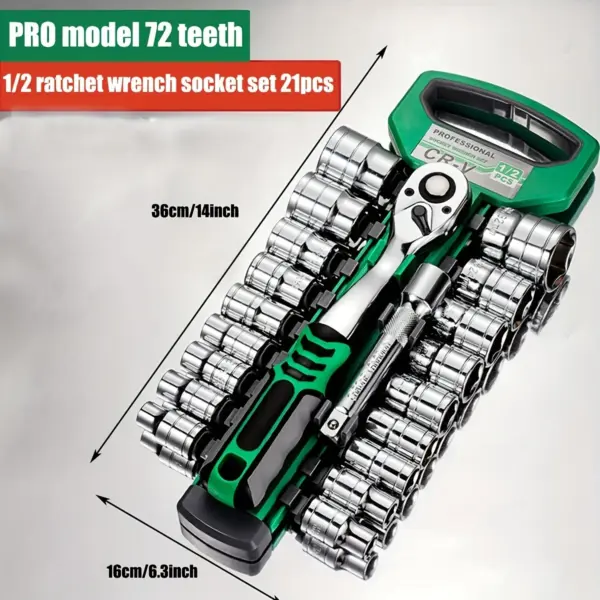 72Drive Ratchet Socket Set for Auto Repair - Image 5