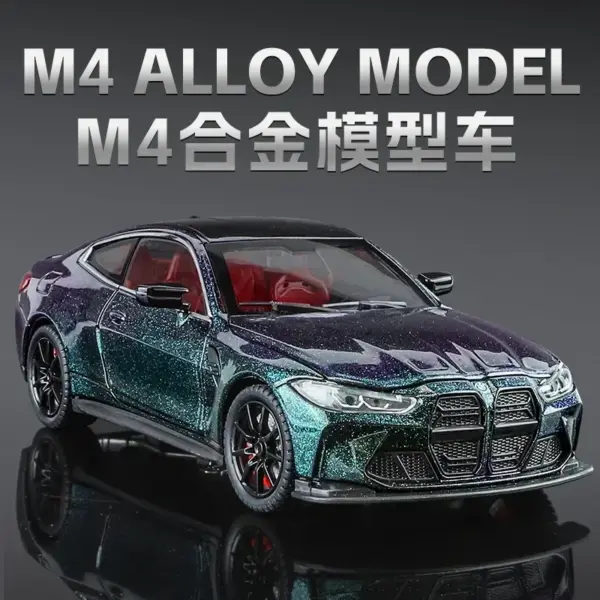 1:24 BMW M4 Diecast Alloy Model Car - Image 4