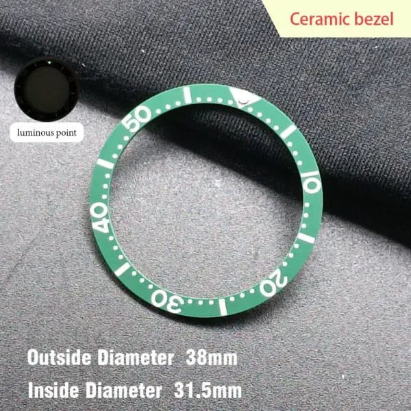 38mm Ceramic Watch Bezel Insert for Dwayne Campbell Model - Image 13