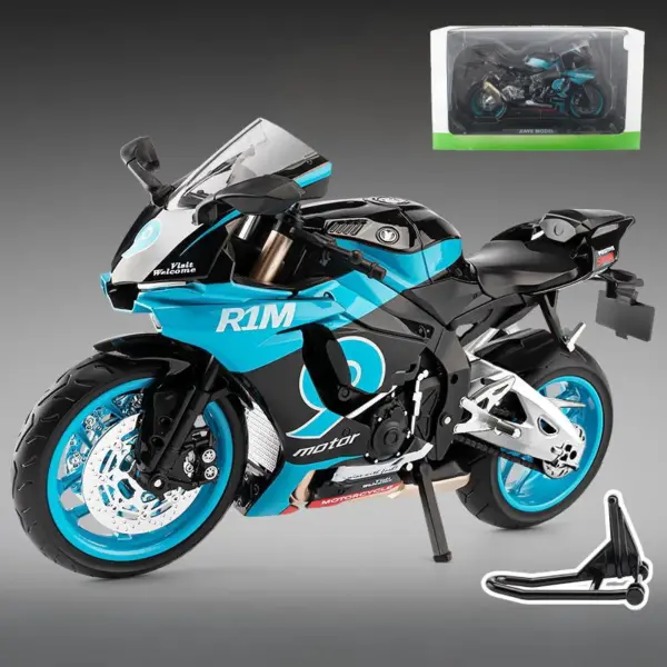 1:10 Yamaha R1M Diecast Motorcycle Model - Image 7