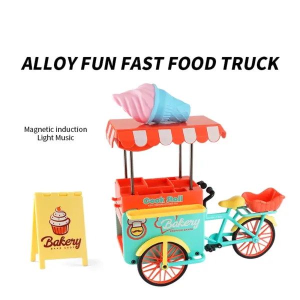 1:10 Scale Diecast Food Truck Model Car - Image 7