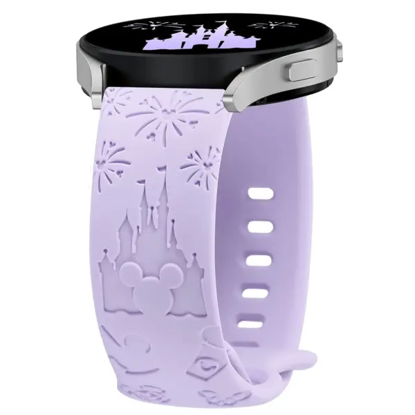 20mm Castle Engraved Silicone Strap for Galaxy Watch - Image 13