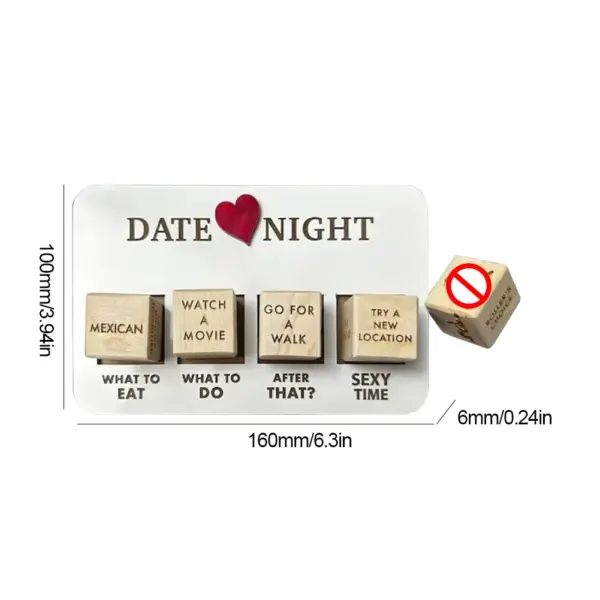 Date Night Wooden Dice Game Kit - Image 6