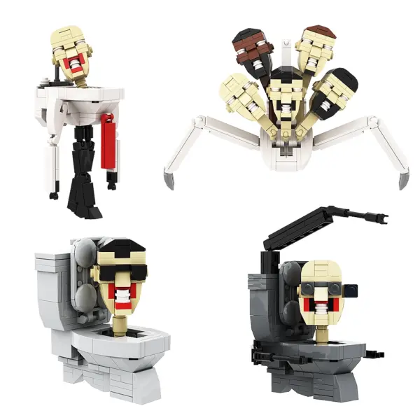 Gobricks Skibidi Toilet Man Building Block Set - Image 3