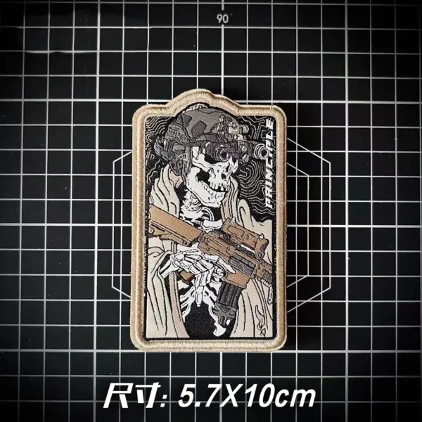 Skull Warrior Tactical Patch for Military Gear - Image 7