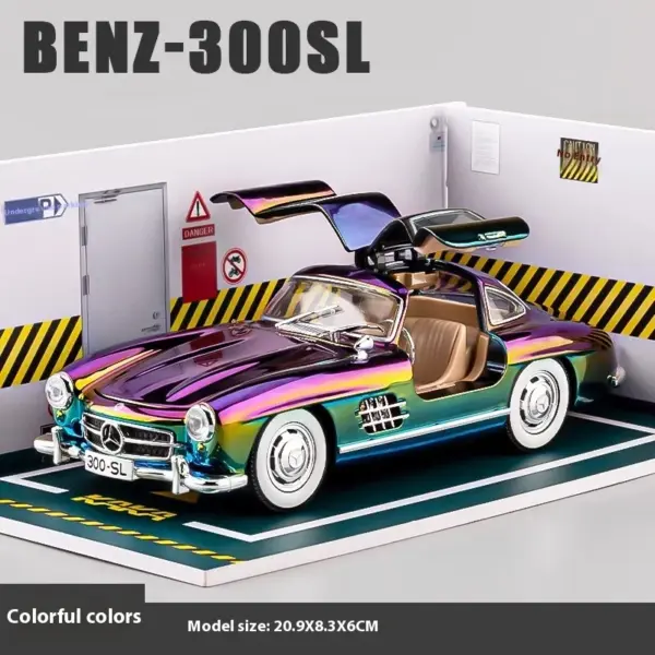 Classic 1:24 Mercedes-Benz 300SL Diecast Model - Image 3