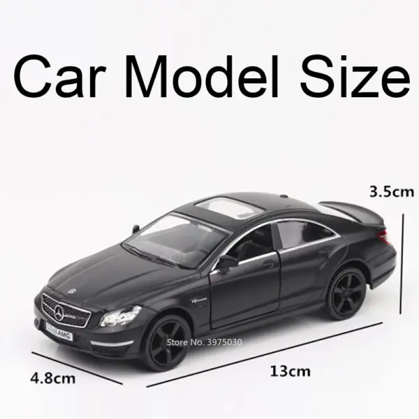 1:36 Mercedes Benz CLS Alloy Diecast Model Car - Image 4