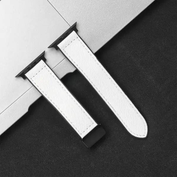 Silicone Leather Strap for Apple Watch 44mm/49mm - Image 12