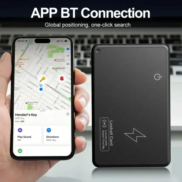 Slim GPS Wallet Tracker Card for iOS - Image 2