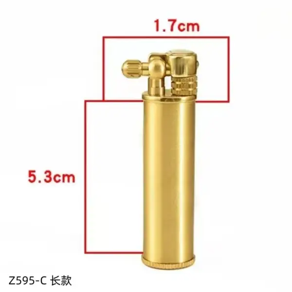 ZORRO Brass Kerosene Lighter Retro Portable Gadget - Image 17