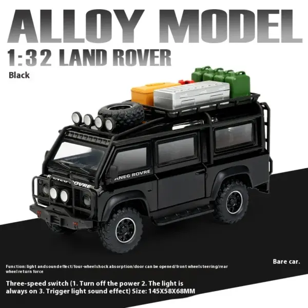 1:32 Land Rover Defender Van Diecast Model - Image 12