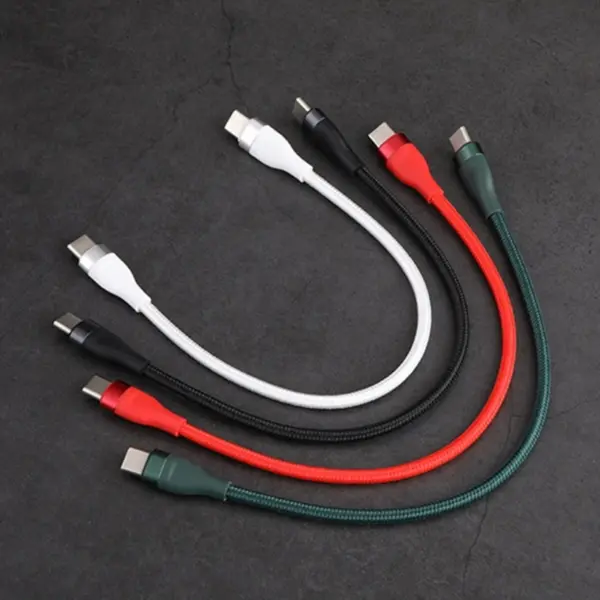 Short USB C Male to Male Charging Cable 66W - Image 3