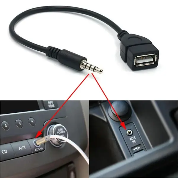 3.5mm AUX to USB 2.0 Adapter for Car Stereo - Image 5