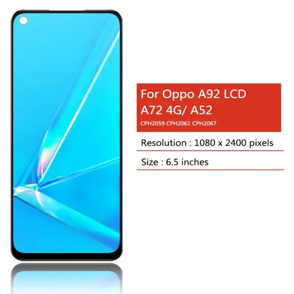 OPPO A52 A72 A92 LCD Display Screen Replacement 6.5 Inches - Image 2